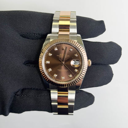 Rolex Datejust 41mm Chocolate Dial Watch Ref# 126331