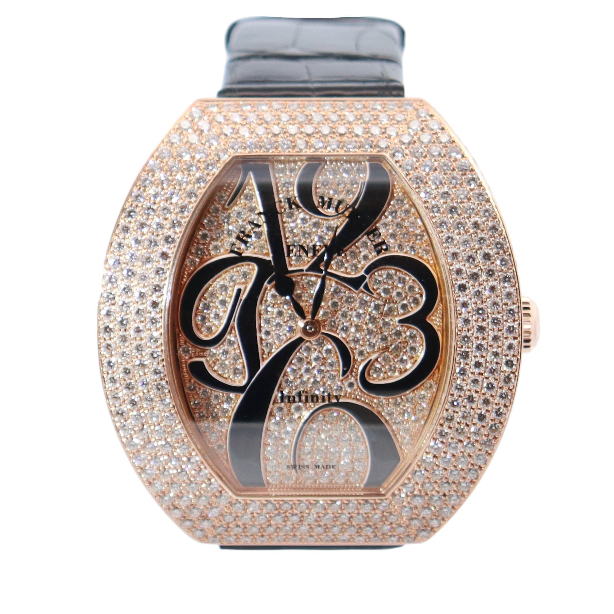 Franck Infinity 41mm Pave Dial Watch Ref# 3540 QZ A D4 CD 5N - Happy Jewelers Fine Jewelry Lifetime Warranty