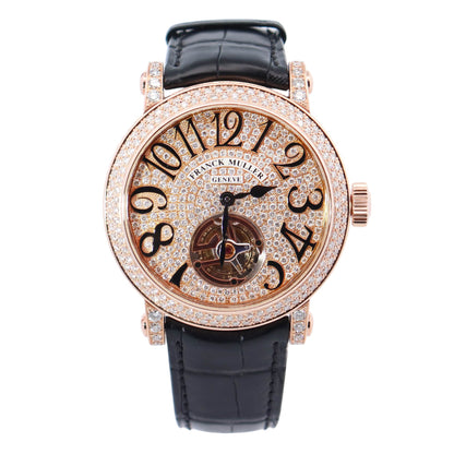 Franck Muller Round 44mm Pave Dial Watch Ref# 7008 T D CD - Happy Jewelers Fine Jewelry Lifetime Warranty