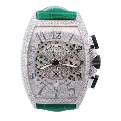 Franck Muller Cintree 41mm Pave Dial Watch Ref# 8080 CC AT MAR D6 CD - Happy Jewelers Fine Jewelry Lifetime Warranty