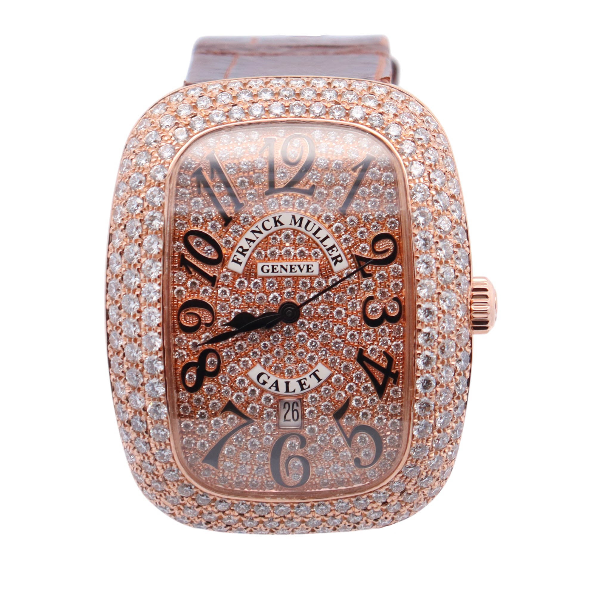 Franck Galet 37mm Pave Dial Watch Ref# 3000 H SC DT V D3 CD - Happy Jewelers Fine Jewelry Lifetime Warranty