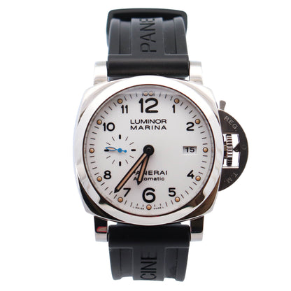 Panerai Luminor 44mm White Dial Watch Ref# PAM01499 - Happy Jewelers Fine Jewelry Lifetime Warranty