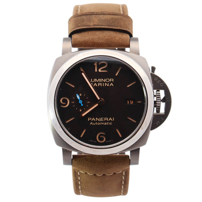 Panerai Luminor 44mm Black Dial Watch Ref# PAM01351 - Happy Jewelers Fine Jewelry Lifetime Warranty