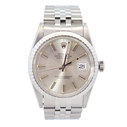 Rolex Datejust 36mm Silver Dial Watch Ref# 16030 - Happy Jewelers Fine Jewelry Lifetime Warranty