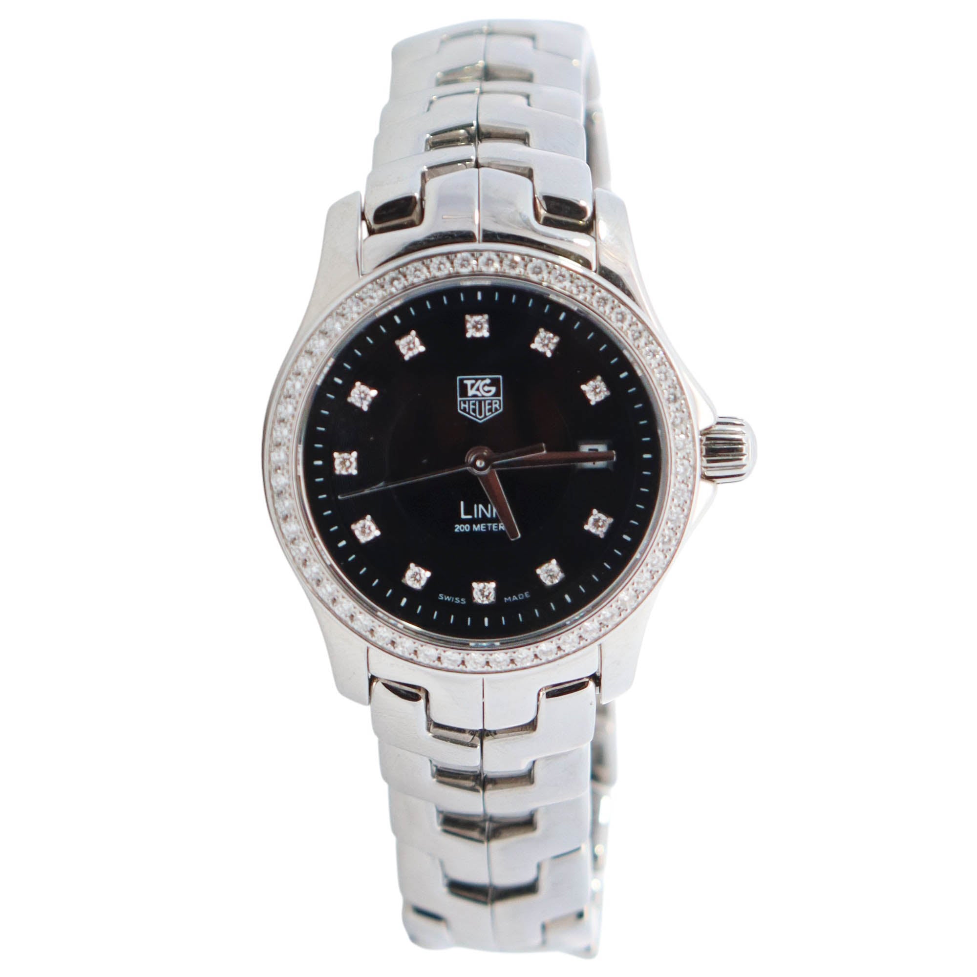 Tag Heuer Link 27mm Black Dial Watch Ref# WJF131A.BA0572 - Happy Jewelers Fine Jewelry Lifetime Warranty