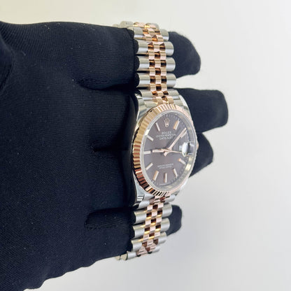Rolex Datejust 36mm Chocolate Dial Watch Ref# 126231 - Happy Jewelers Fine Jewelry Lifetime Warranty