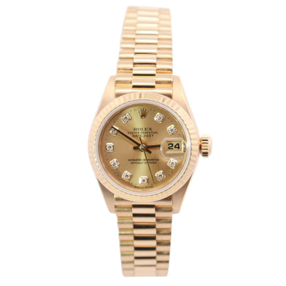 Rolex Datejust 26mm Champagne Dial Watch Ref# 69178 - Happy Jewelers Fine Jewelry Lifetime Warranty