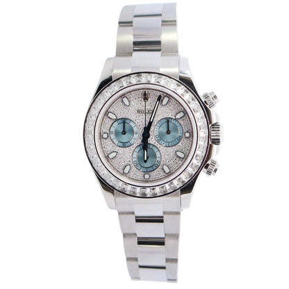 Rolex Daytona 40mm Pave Dial Watch Ref# 116576TBR - Happy Jewelers Fine Jewelry Lifetime Warranty