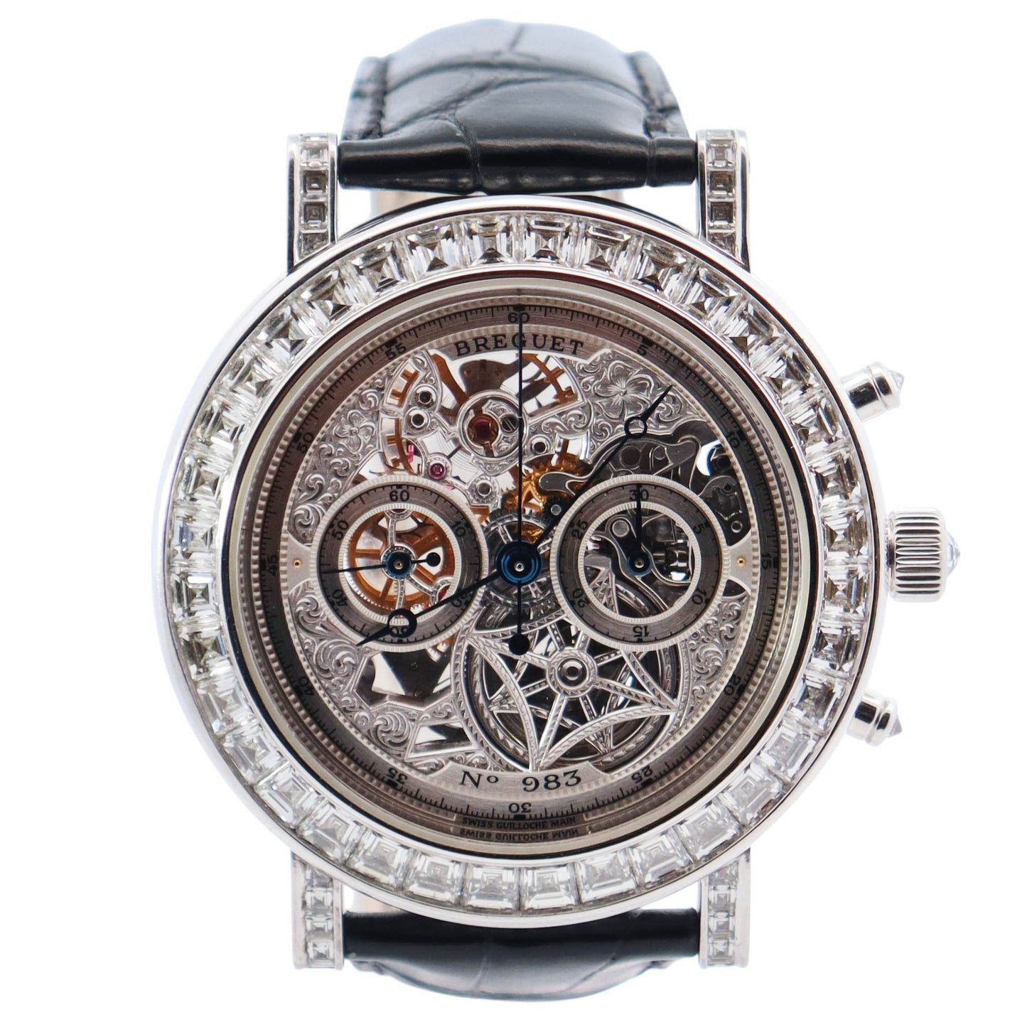 Breguet Classique 40mm Skeleton Dial Watch Ref# 5238BB/10/9V6.DD00