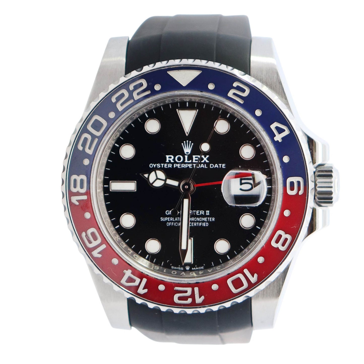 Rolex GMT-Master II 40mm Black Dial Watch Ref# 126710BLRO