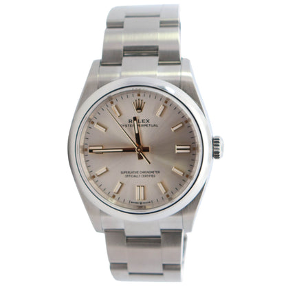 Rolex Oyster Perpetual 36mm Silver Dial Watch Ref# 126000 - Happy Jewelers Fine Jewelry Lifetime Warranty