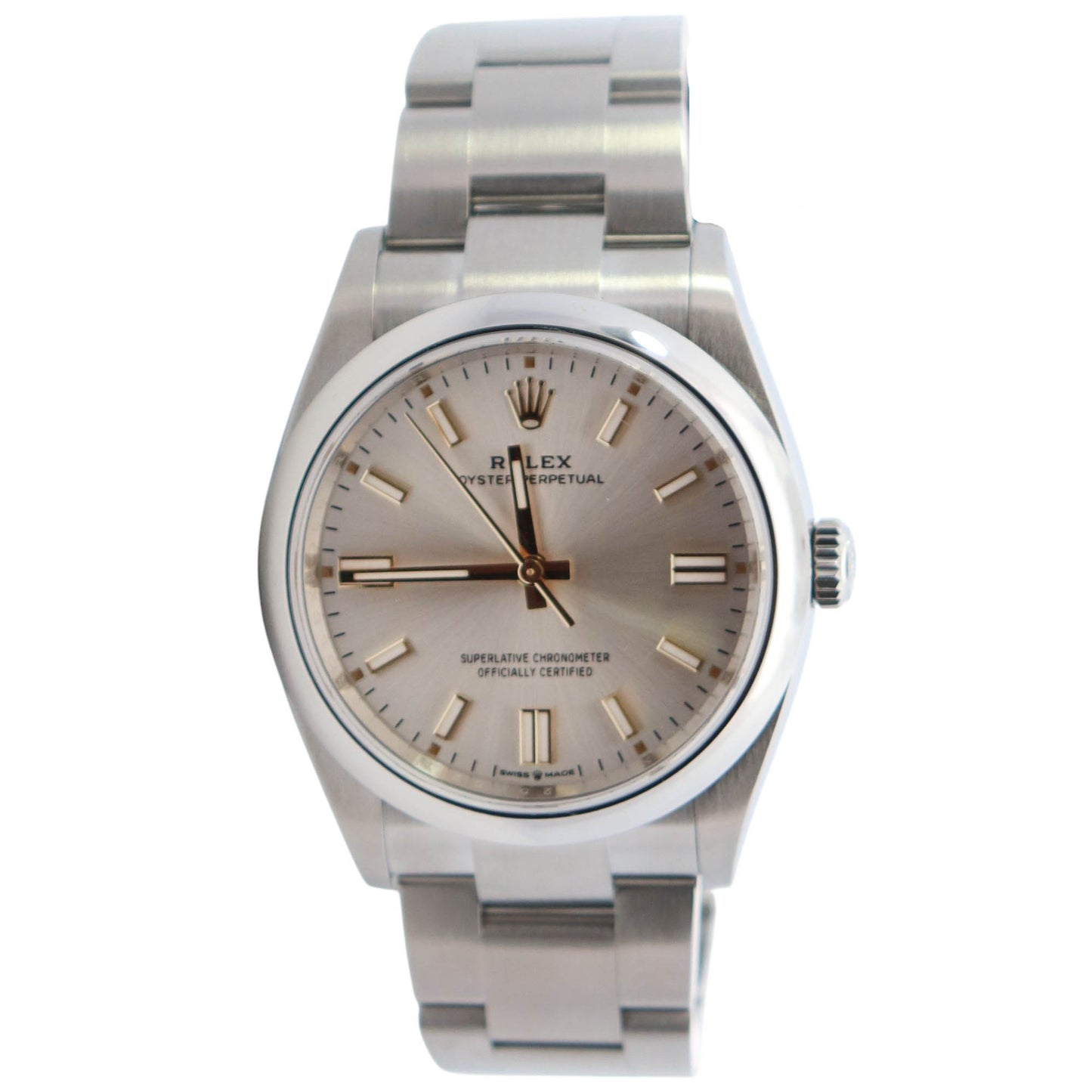 Rolex Oyster Perpetual 36mm Silver Dial Watch Ref# 126000