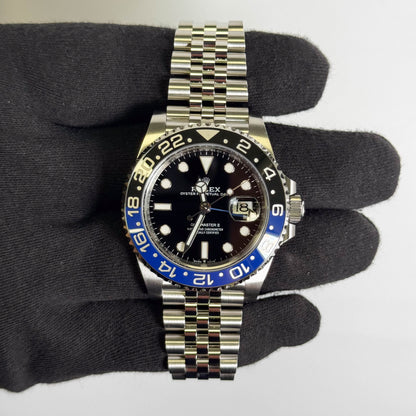 Rolex GMT Master II 40mm Black Dial Watch Ref# 126710BLNR