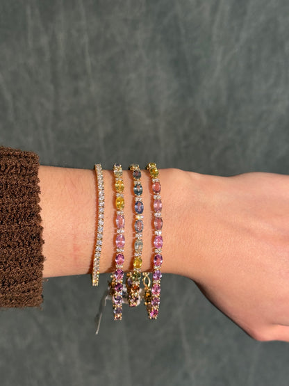 Sale of the Day - Final Sale (Rainbow Tennis Bracelets) - Happy Jewelers Fine Jewelry Lifetime Warranty