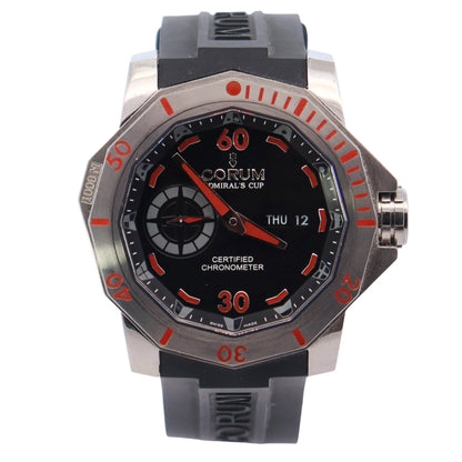 Corum Admirals 46mm Black Dial Watch Ref# 01.0076 - Happy Jewelers Fine Jewelry Lifetime Warranty