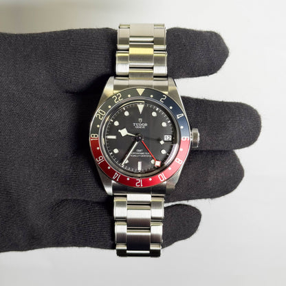 Tudor Black Bay GMT 41mm Black Dial Watch Ref# 79830RB