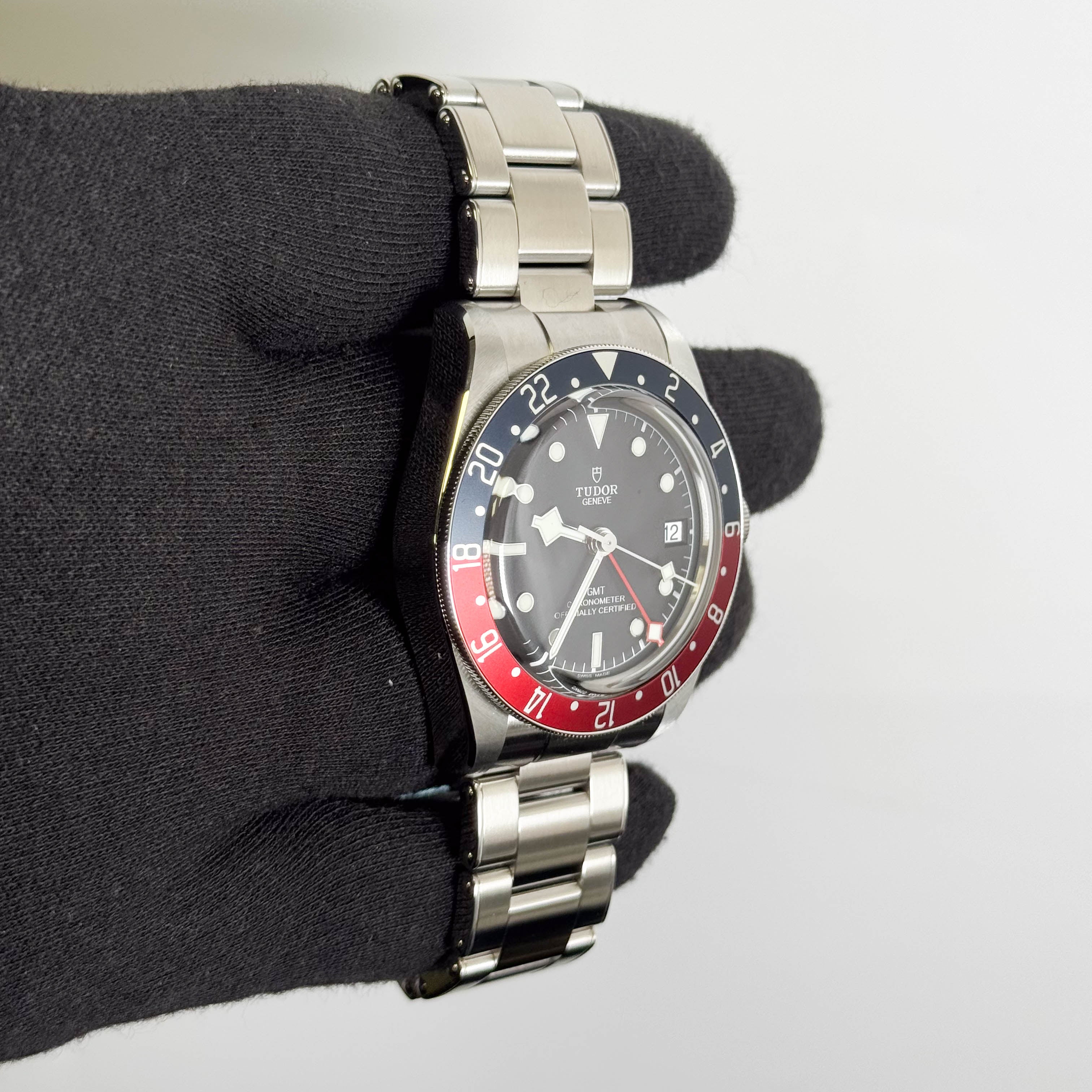 Tudor Black Bay GMT 41mm Black Dial Watch Ref# 79830RB