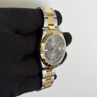 Rolex Datejust 41mm Wimbledon Dial Watch Ref# 126333