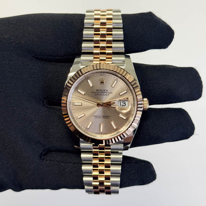 Rolex Datejust 41mm Sundust Dial Watch Ref# 126331 - Happy Jewelers Fine Jewelry Lifetime Warranty