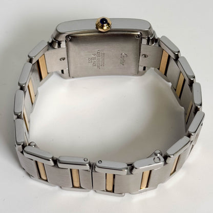 Cartier Tank Francaise  Stainless Steel 32mm White Dial Watch Ref# W51005Q4 - Happy Jewelers Fine Jewelry Lifetime Warranty