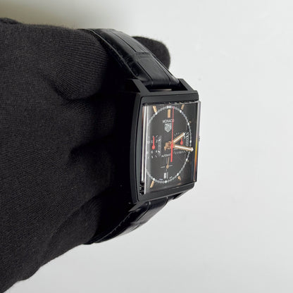 Tag Heuer Monaco 39mm Black Dial Watch Ref# CBL2180.FC6497