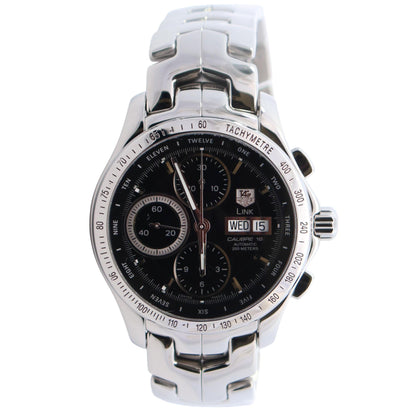 Tag Heuer Link Calibre 16 42mm Black Dial Watch Ref# CJF211A.BA0594 - Happy Jewelers Fine Jewelry Lifetime Warranty