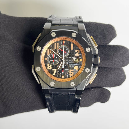 Audemars Piguet Royal Oak Offshore Arnold Schwarzeneggar "The Legacy" Limited Edition 48mm Black & Bronze Chronograph Dial Watch Ref: 2637810.00.A001KE.01