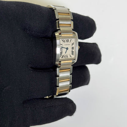 Cartier Tank 20mm White Dial Watch Ref# W51007Q4