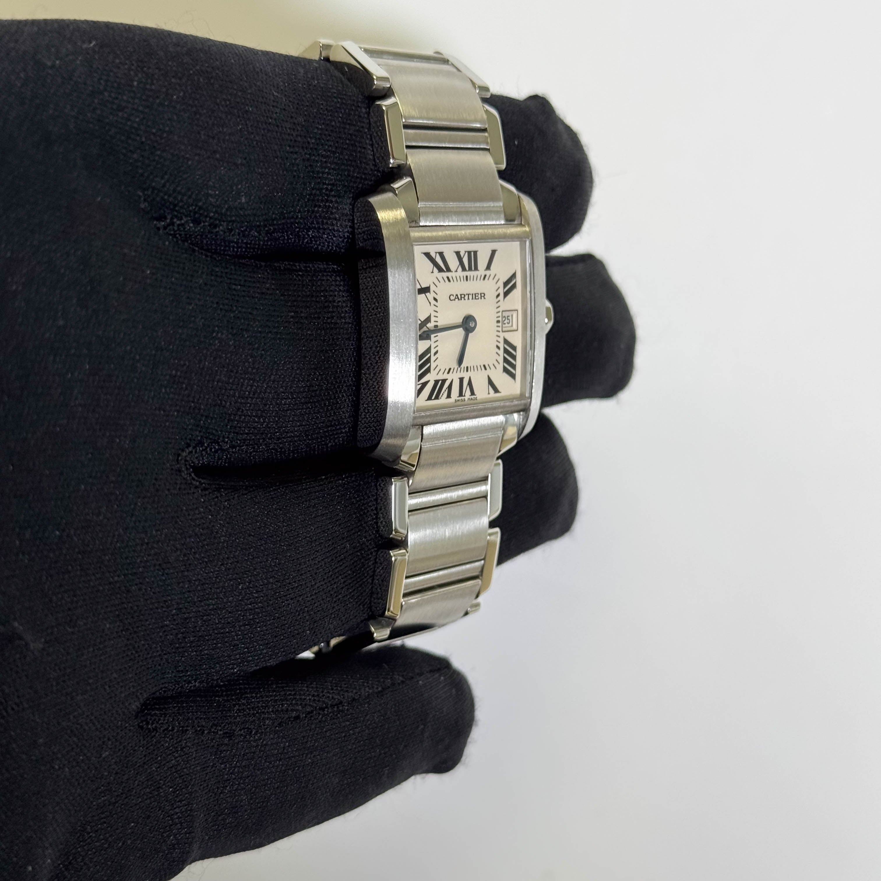 Cartier Tank 25mm White Dial Watch Ref# W51011Q3