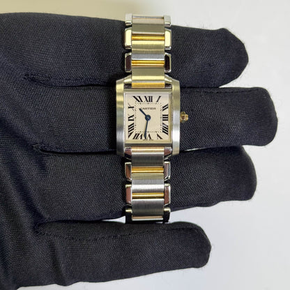 Cartier Tank 20mm White Dial Watch Ref# W51007Q4