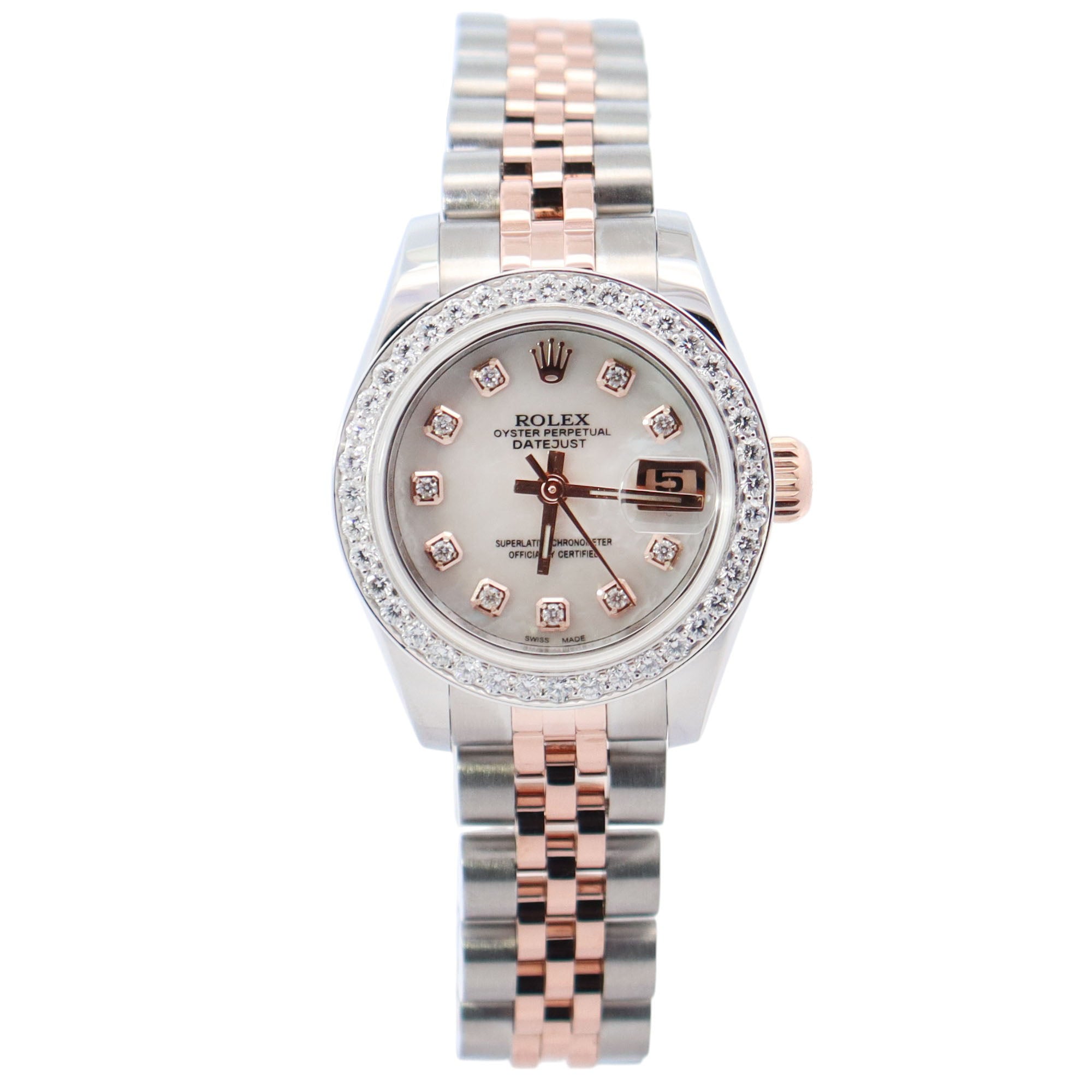 Rolex Datejust 26mm MOP Dial Watch Ref# 179171 - Happy Jewelers Fine Jewelry Lifetime Warranty