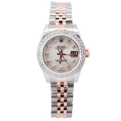 Rolex Datejust 26mm MOP Dial Watch Ref# 179171 - Happy Jewelers Fine Jewelry Lifetime Warranty