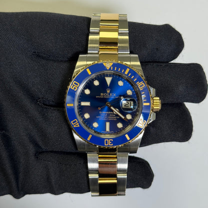 Rolex Submariner 40mm Blue Dial Watch Ref# 116613LB