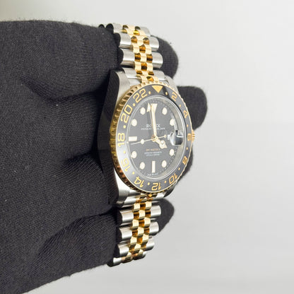 Rolex GMT-Master II Guinness 40mm Black Dial Watch Ref# 126713GRNR