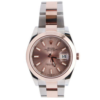 Rolex Datejust 41mm Pink Dial Watch Ref# 126301 - Happy Jewelers Fine Jewelry Lifetime Warranty