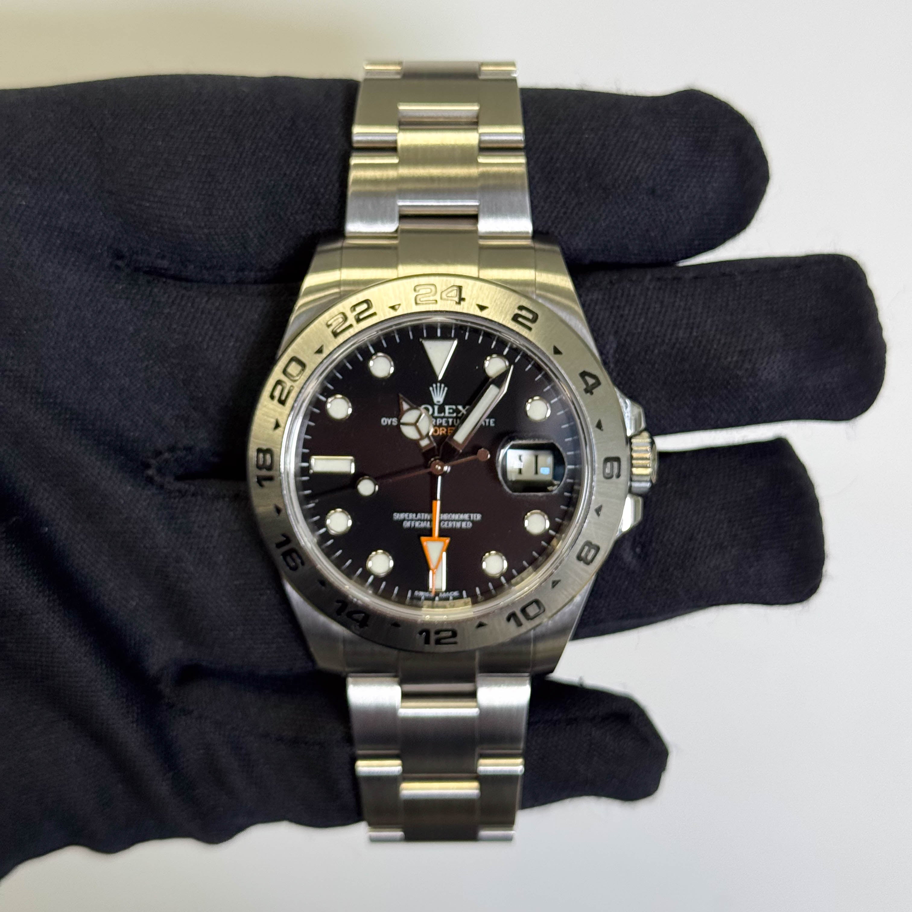 Rolex Explorer II 42mm Black Dot Dial Watch Ref# 216570