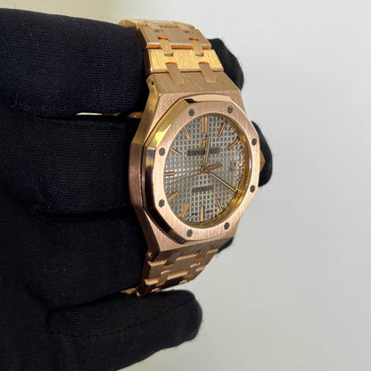 Audemars Piguet Royal Oak 37mm Silver Dial Watch Ref# 15450OR.OO.1256OR.01 - Happy Jewelers Fine Jewelry Lifetime Warranty