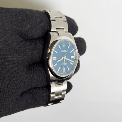 Rolex Oyster Perpetual 41mm Blue Dial Watch Ref# 134300