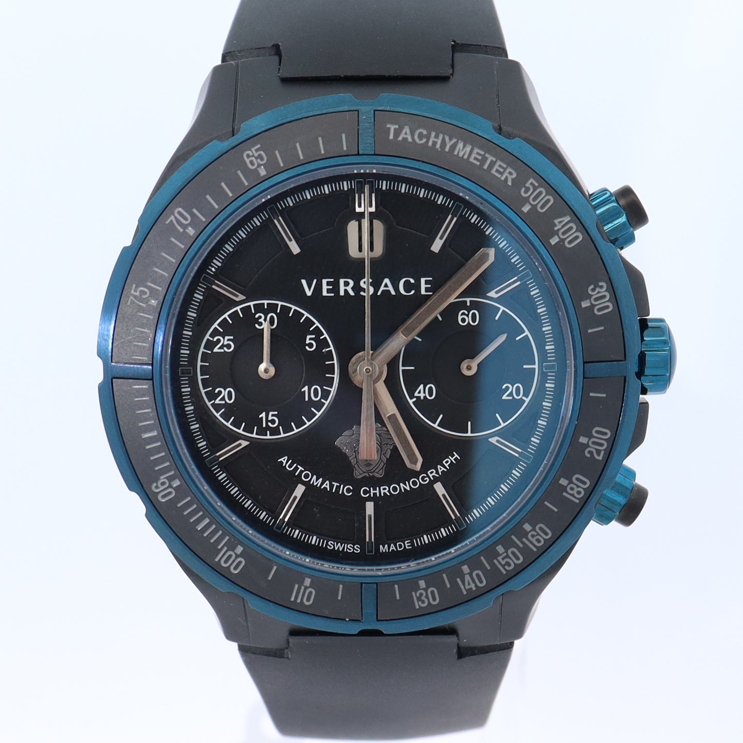 Versace Chronograph 43mm Black Dial Watch Ref# 26CCS9D009 S009