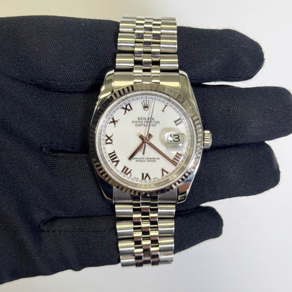 Rolex Datejust 36mm White Dial Ref# 116234 - Happy Jewelers Fine Jewelry Lifetime Warranty