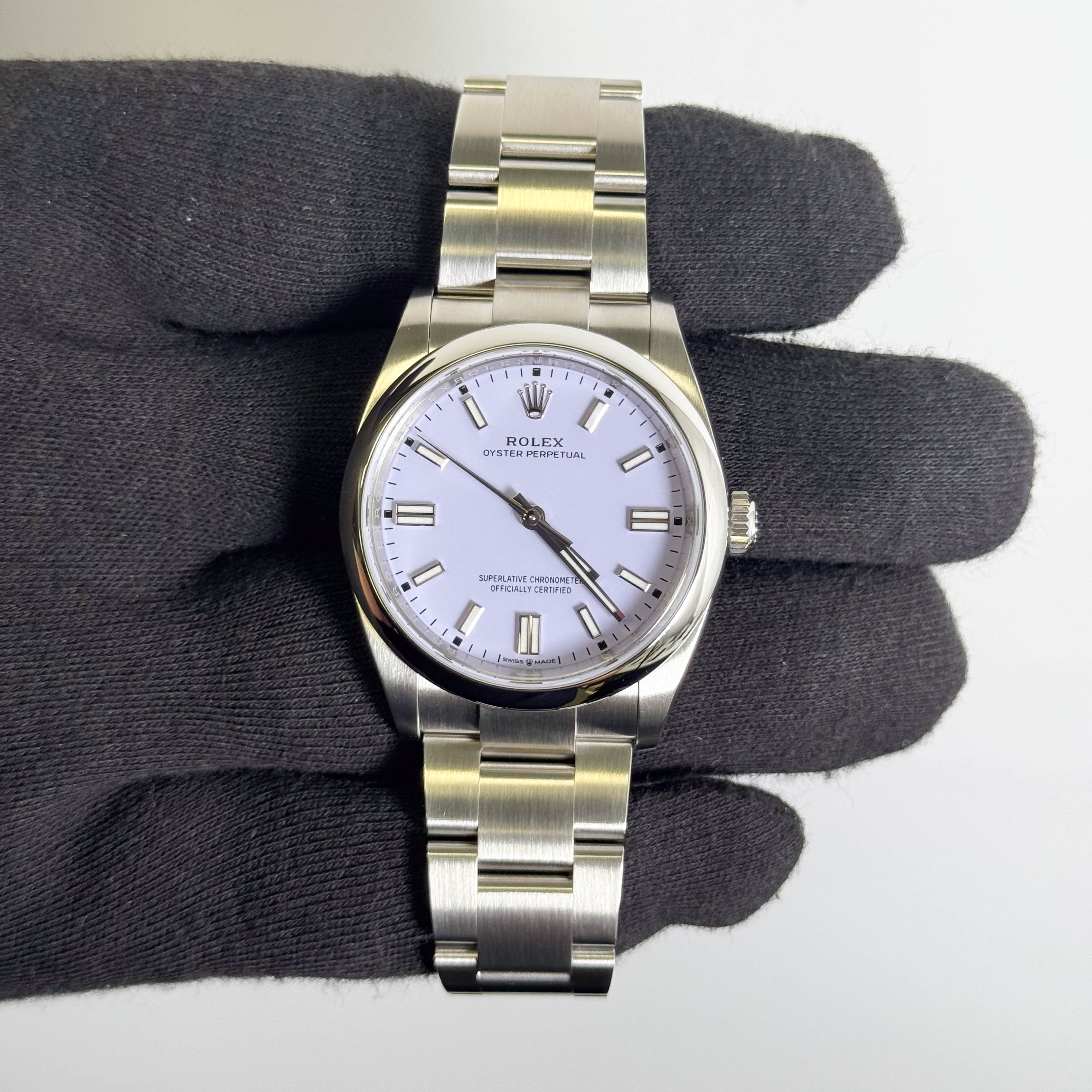 Rolex Oyster Perpetual 36mm Lilac Dial Watch Ref# 126000