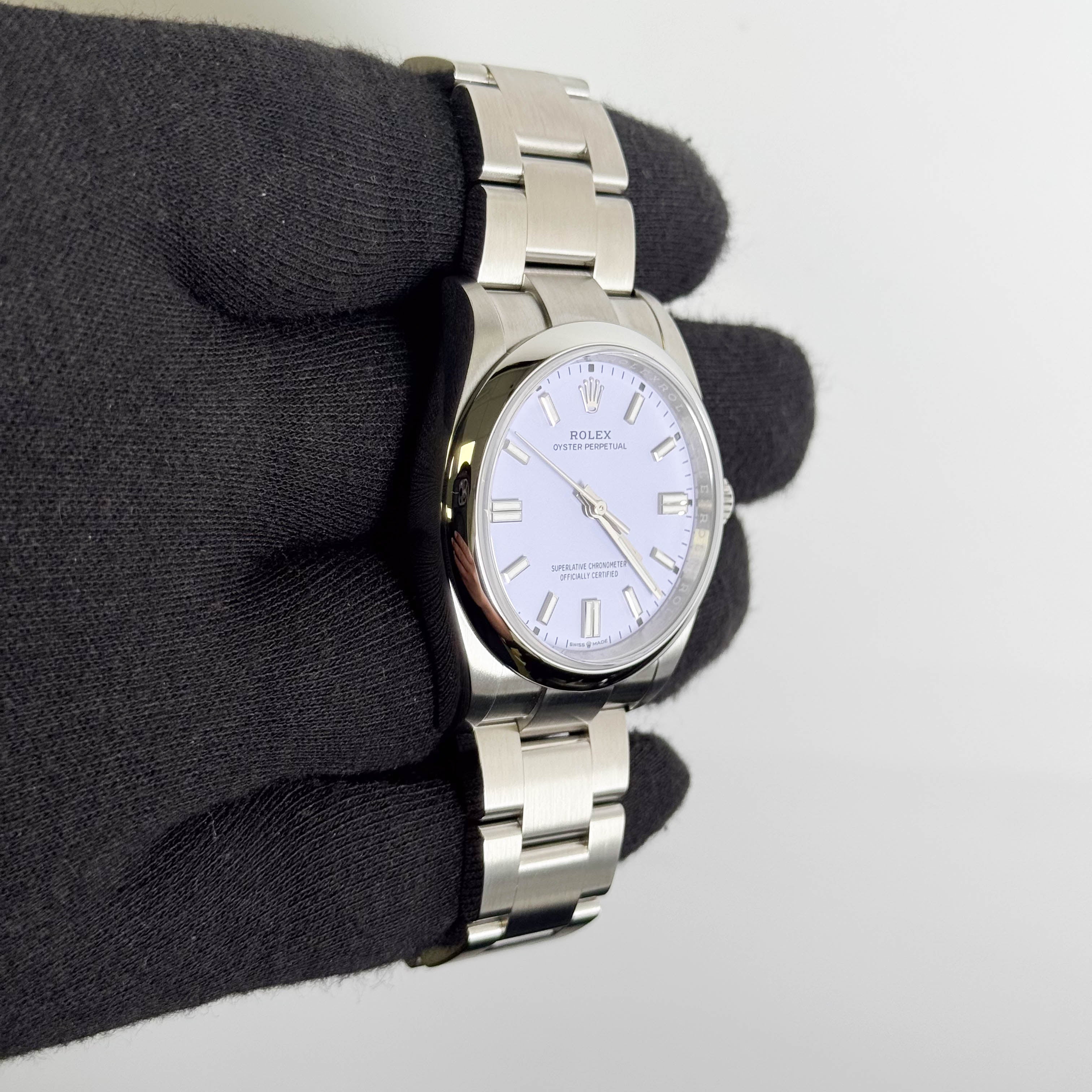 Rolex Oyster Perpetual 36mm Lilac Dial Watch Ref# 126000