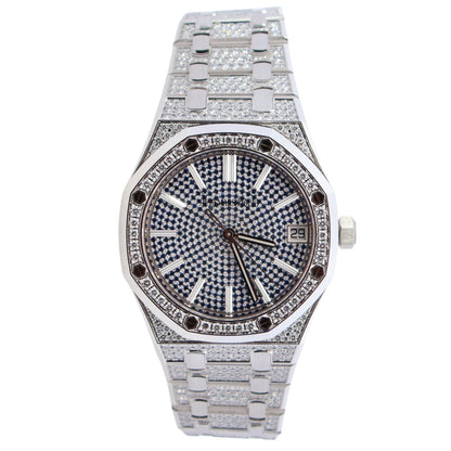 Audemars Piguet Royal Oak 41mm Pave Dial Watch Ref# 15512BC.ZZ.1322BC.01 - Happy Jewelers Fine Jewelry Lifetime Warranty