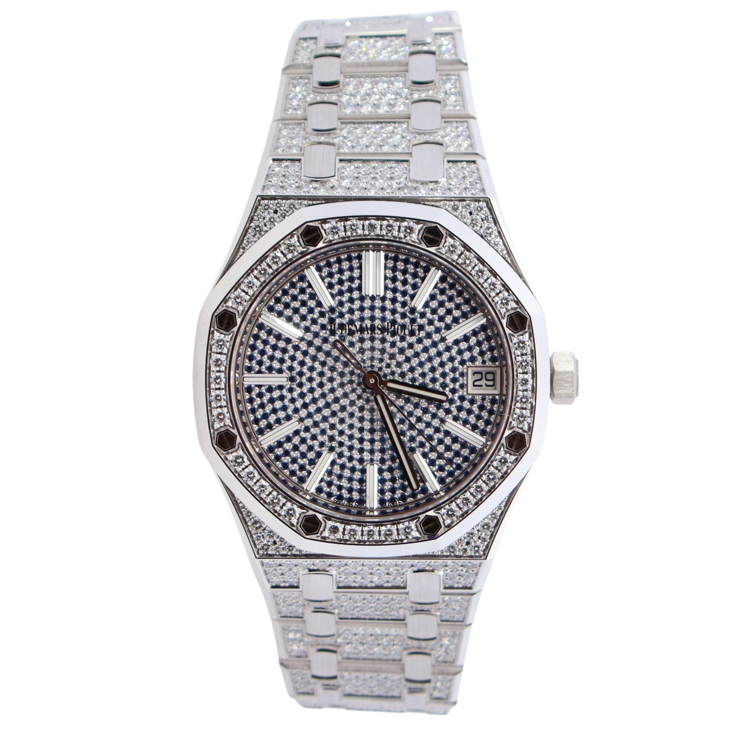 Audemars Piguet Royal Oak 41mm Pave Dial Watch Ref# 15512BC.ZZ.1322BC.01