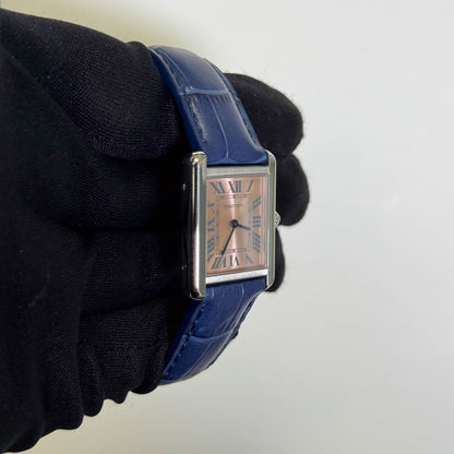 Cartier Tank 31mm Pink Dial Watch Ref# W5200000 - Happy Jewelers Fine Jewelry Lifetime Warranty