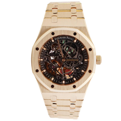 Audemars Piguet Royal Oak 41mm Openwork Dial Watch Ref# 15407BA.OO.1220BA.01 - Happy Jewelers Fine Jewelry Lifetime Warranty