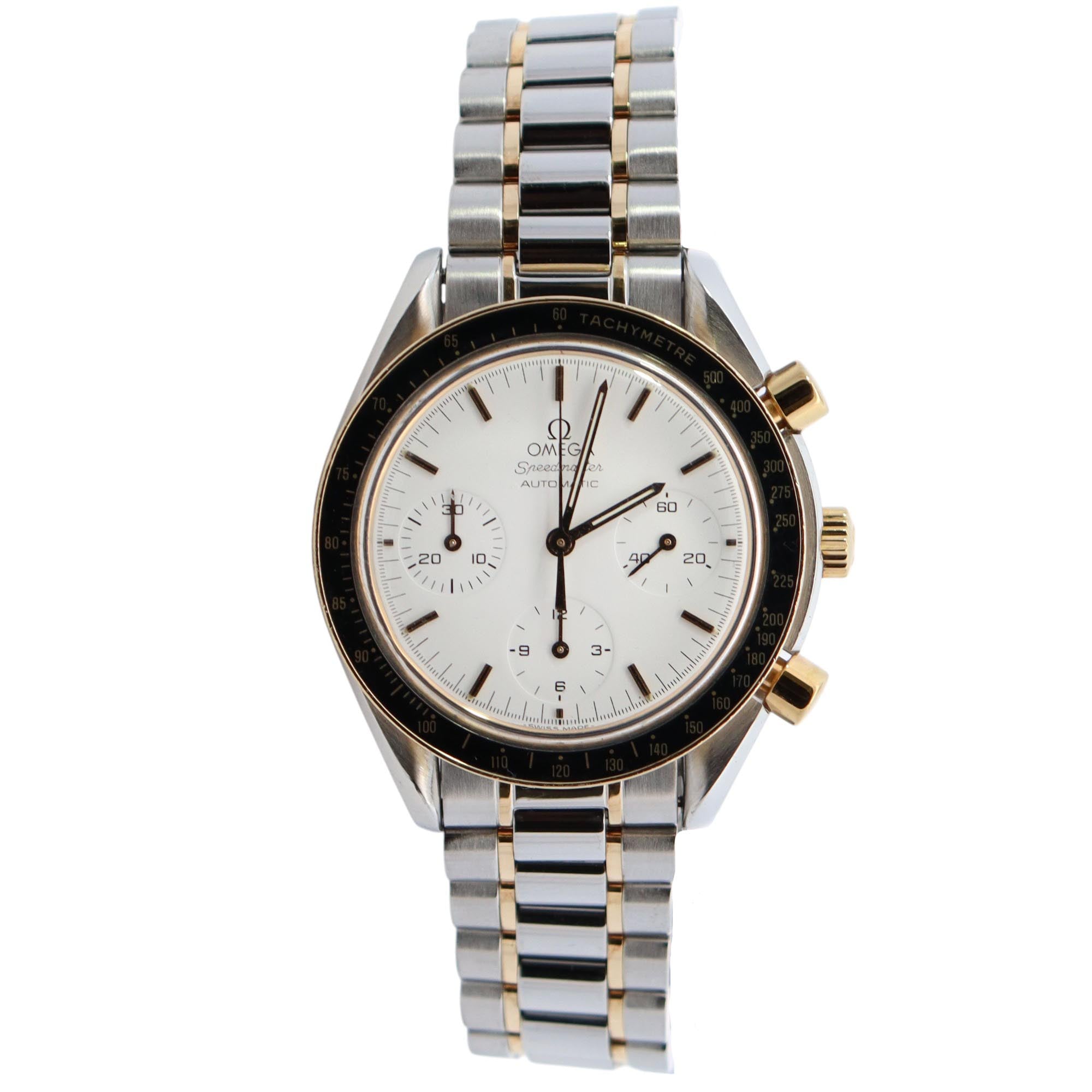 Omega Speedmaster 39mm White Dial Watch Ref# 175.0032 - Happy Jewelers Fine Jewelry Lifetime Warranty