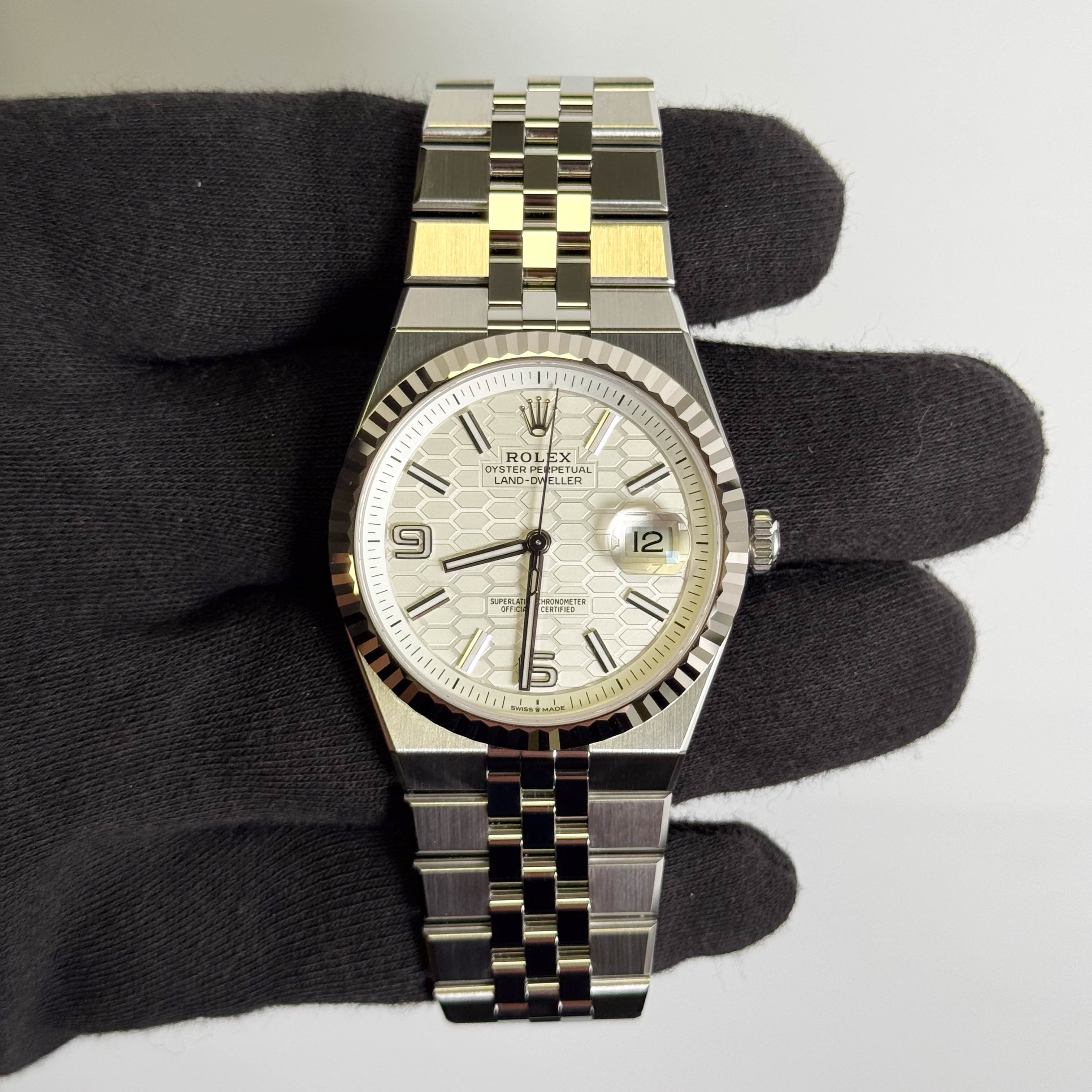 Rolex Land-Dweller 40mm White Dial Watch Ref # 127334