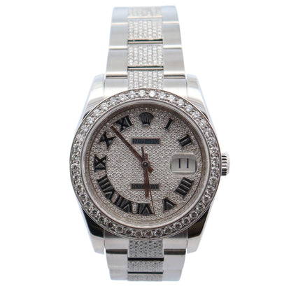 Rolex Datejust 36mm Pave Dial Watch Ref# 116233 - Happy Jewelers Fine Jewelry Lifetime Warranty
