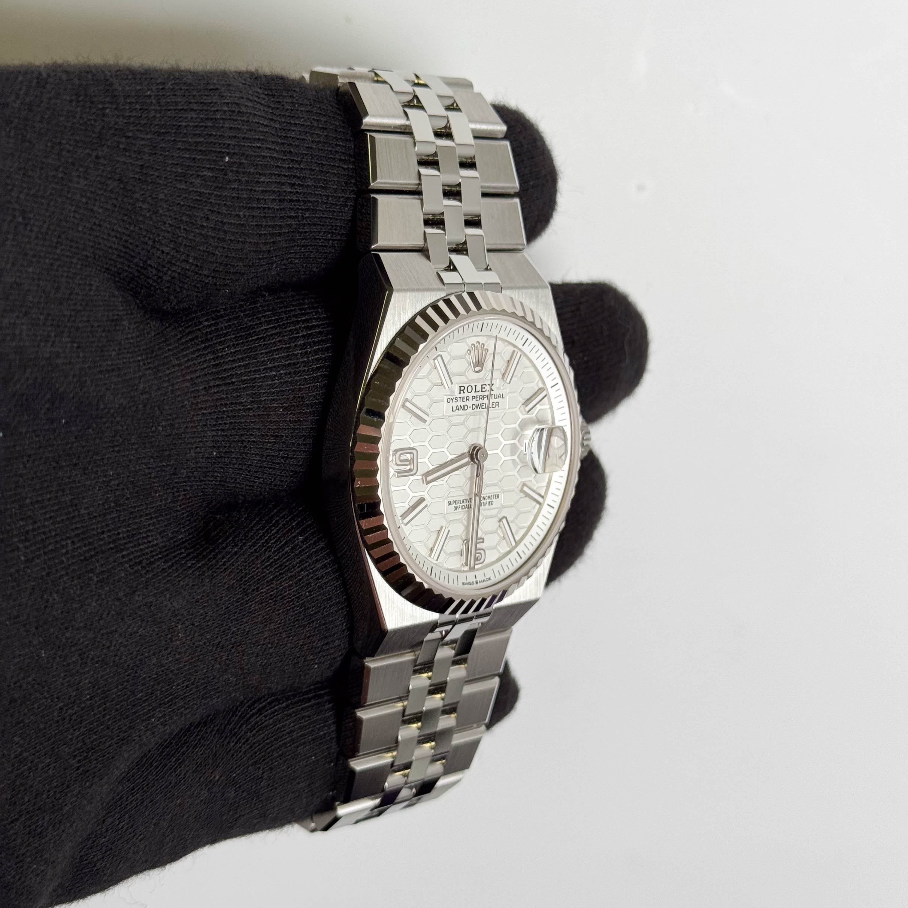 Rolex Land-Dweller 40mm White Dial Watch Ref # 127334